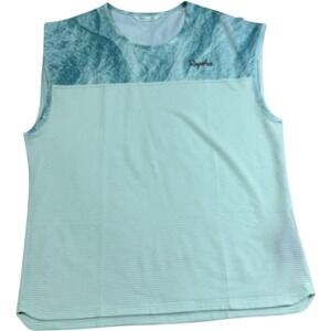 Rapha Women's Small Sleeveless Cycling Top Tank‎ Green Teal Logo Lightweight